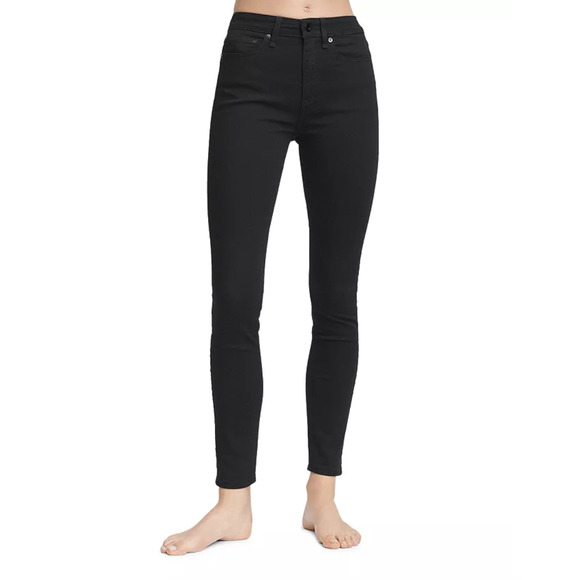 NWT Rag & Bone High Rise Skinny Black Jeans, 23 - Picture 1 of 13